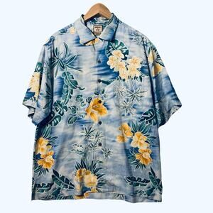 TOMMY BAHAMA Men’s Button Down Casual Silk Shirt Size M